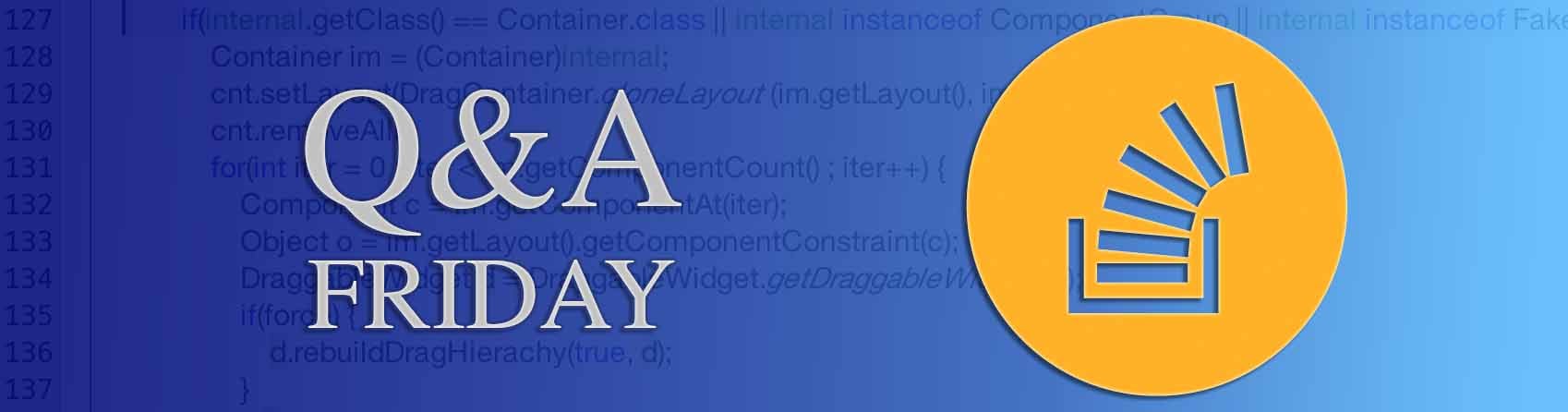 Questions of the Week X