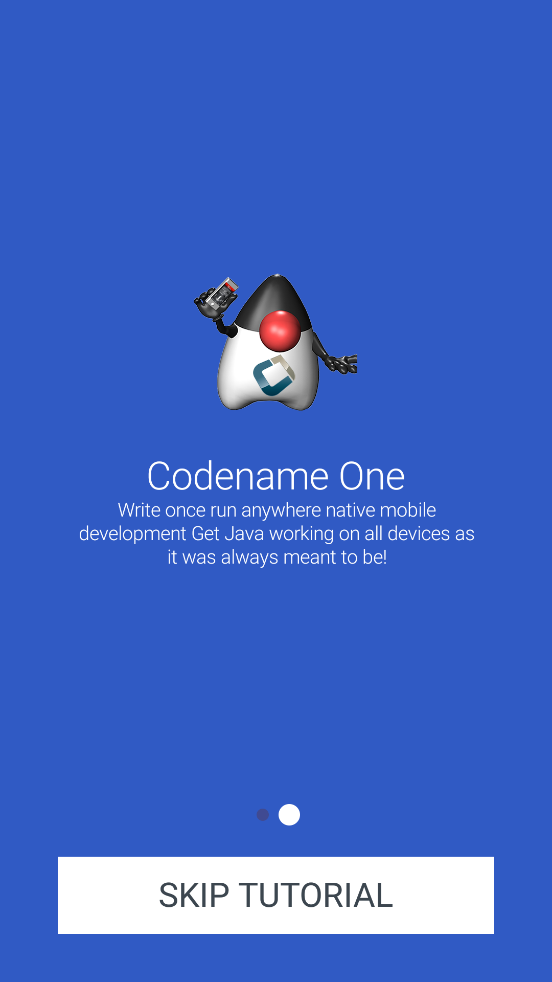 I designed another page for the welcome wizard so we’ll have 2 pages…